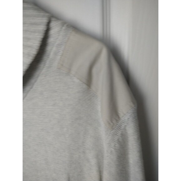 Trash Nouveau Men's XL Grey Patched Shoulder Elbow Cardigan Sweater - Picture 3 of 10